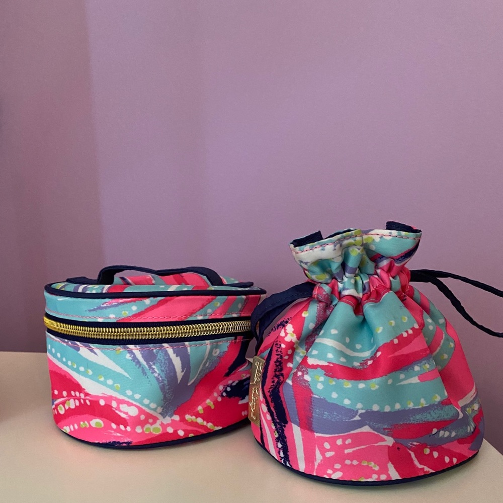 Lilly Pulitzer Set of 2 Jewelry Travel Bags